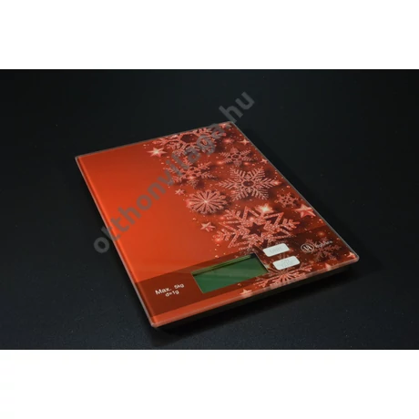 Digitális konyhai mérleg karácsony  mintával 5 kg méréshatárig