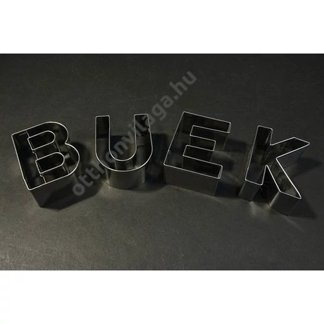 BUEK betűkkel süteménykiszúró