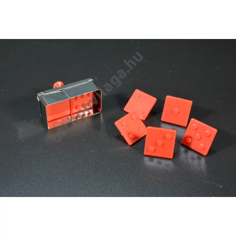 Rugós kiszúró forma domino linzer készítő forma 49 variációra