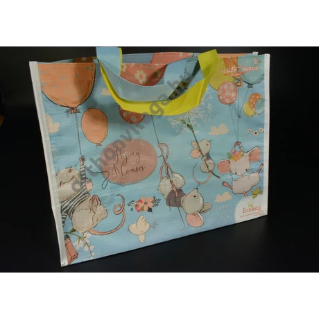 Bevásárló táska ökotáska  vidám tavasz 39x29x17 cm